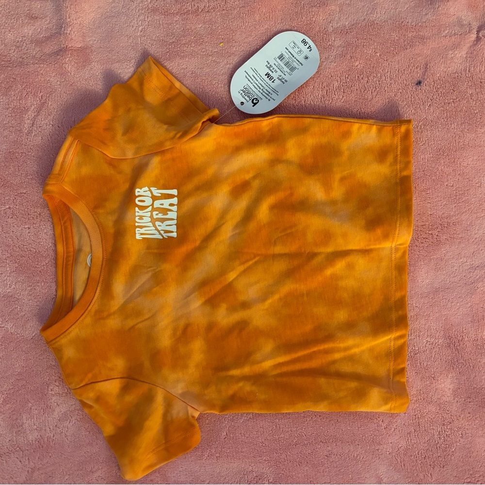 Orange Kids Trick or Treat Shirt